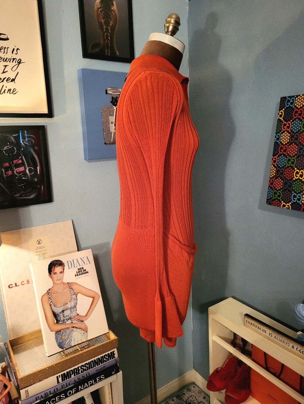 Significant Other Yasmine Mini Dress in Persimmon - Picture 9 of 11